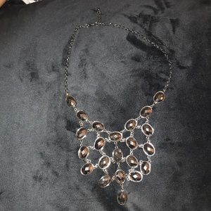 Black statement necklace